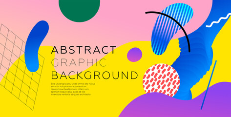 Abstract background with beautiful liquid fluid geometric elements for posters, placards and brochures. Eps10 vector illustration.