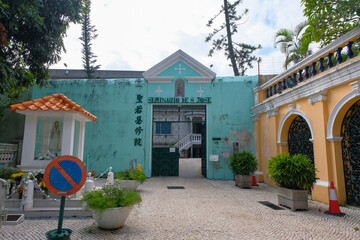 マカオ 聖ヨゼフ修道院及び聖堂（サン・ジョセ修道院聖堂） 入り口