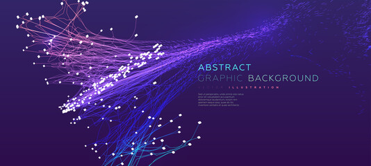 Quantum computing, deep learning artificial intelligence, signal cryptography infographic vector illustrations. Big data algorithms visualization for business, science presentations, posters, covers