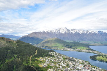 The view of mountains in Queenstown, New Zealand