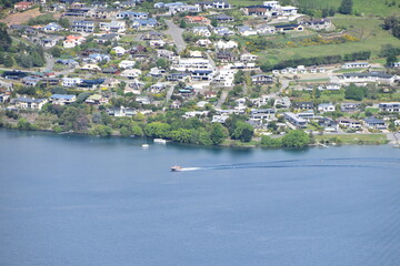 The downtown in Queenstown, New Zealand