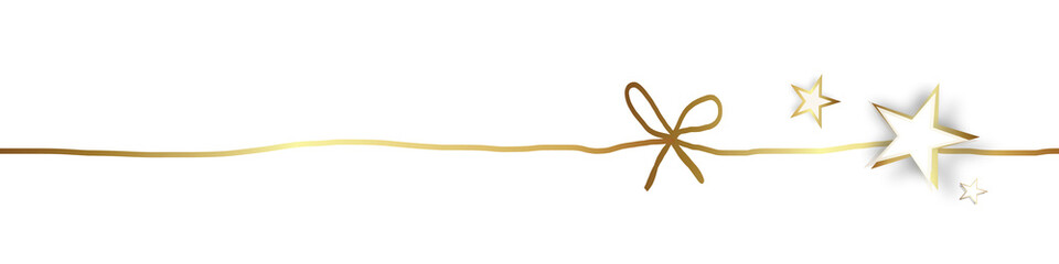 Sterne Stern Schleife Band Banner Gold Weihnachten 