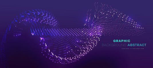 Quantum computing, deep learning artificial intelligence, signal cryptography infographic vector illustrations. Big data algorithms visualization for business, science presentations, posters, covers