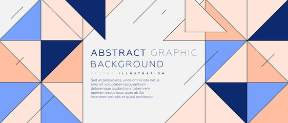 Placard template with abstract geometric shapes, 80s memphis bright style flat design elements. Retro art for covers, banners, flyers and posters. Eps10 vector illustrations