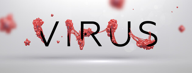 Virus pollution concept illustration for medical banners and Stay home and quarantine posters backgrounds design. Eps10 vector illustration