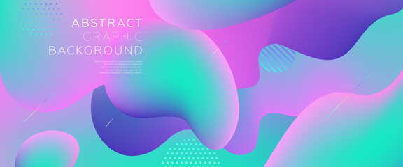 Abstract background with beautiful liquid fluid geometric elements for posters, placards and brochures. Eps10 vector illustration.