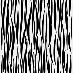 Vector white seamless tiger striped pattern.