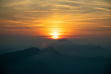 Sonnenuntergang im Salzkammergut