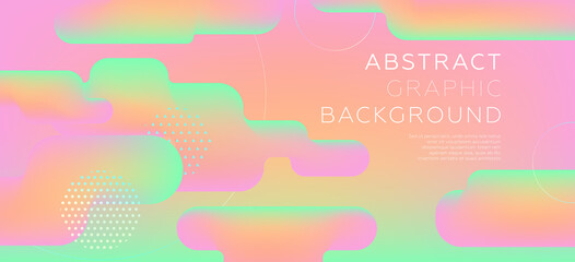 Fototapeta premium Abstract background with beautiful liquid fluid geometric elements for posters, placards and brochures. Eps10 vector illustration.