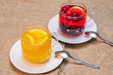 Delicious and healthy freshly prepared teas from berries and sea buckthorn