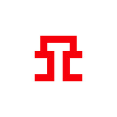T logo vector icon illustrations