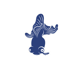 Fototapeta premium Goldfish Logo design vector template, Goldfish illustration, icon symbol