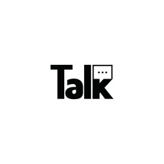 talk logo vector icon illustrations