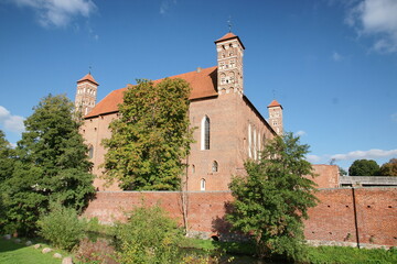 Polska - Mazury - Lidzbark Warmiński. Zamek Biskupów Warmińskich.