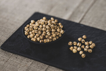 fresh and delicious chickpeas on the table