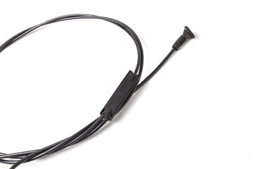 The removed spare part from the car on a white isolated