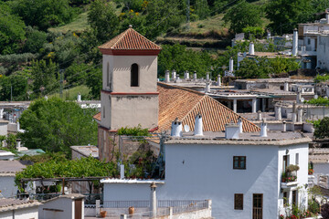 partial photo of a town in southern Spain