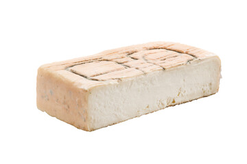 Italian cheese taleggio isolated on white background
