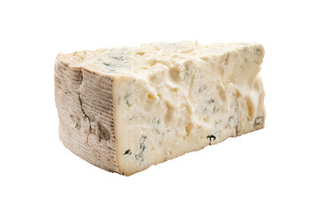 Italian cheese gorgonzola isolated on white background