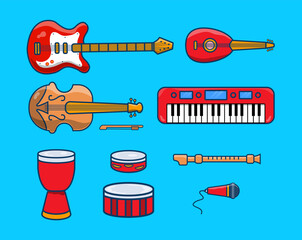 vector set of instruments