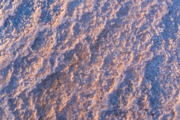 Crystals of pink salt natural background