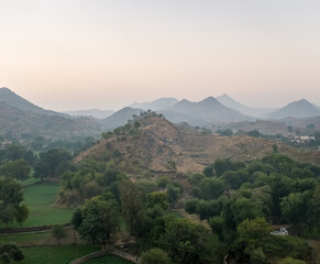Aravalli Hills in Udaipur, Rajasthan, India