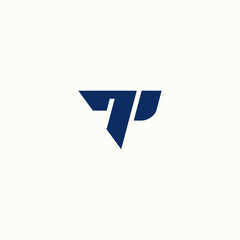 TP logo vector alphabet PT icon illustrations