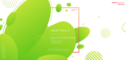 Abstract background with beautiful liquid fluid geometric elements for posters, placards and brochures. Eps10 vector illustration.