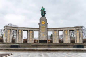 The Soviet Memorial in the Tiergarten park, Berlin, Germany