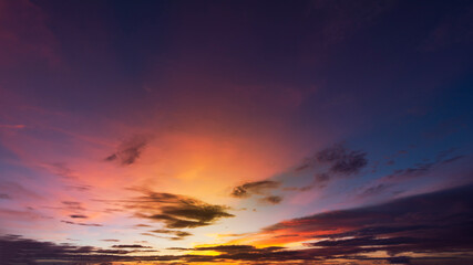 Fototapeta na wymiar Colorful sky backgound. Beautiful color in the sky.