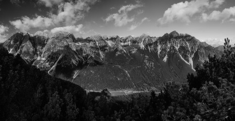 A panoramic view of the landscape