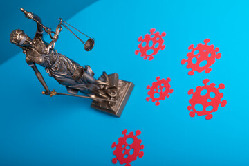 law symbol statue justice and order