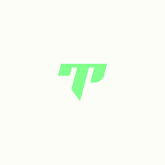 TP logo vector alphabet PT icon illustrations