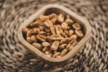 delicious peanuts with hot sauce