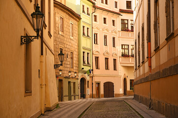 Obraz premium street in old town Prague Czech Republic