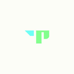 TP logo vector alphabet PT icon illustrations