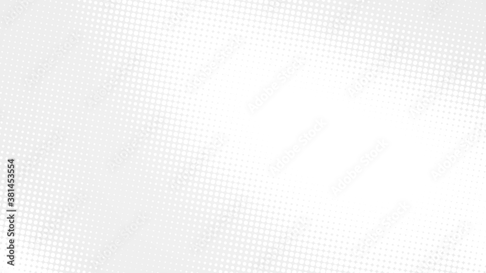 Wall mural dot white gray wave light technology texture background. abstract big data digital concept. 3d rende