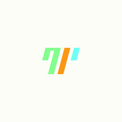TP logo vector alphabet PT icon illustrations