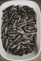 fresh and delicious sunflower seeds on the table