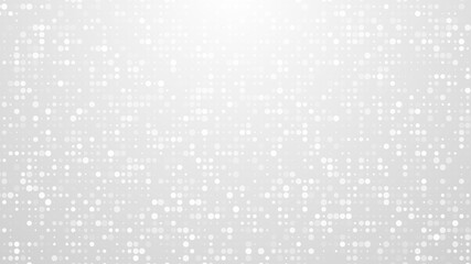 Dot white gray pattern gradient texture background. Abstract  technology big data digital background. 3d rendering.