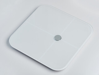 White modern weight scale