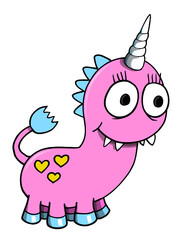 Cute Monster Vector Illustration Art