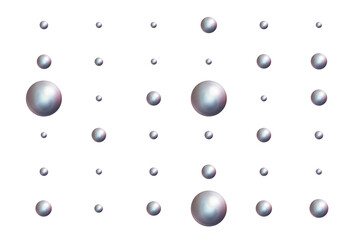 White Sphere on white background. Sphere mockup. 3d illustration