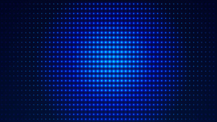 Dot  white blue pattern screen led light gradient texture background. Abstract  technology big data digital background. 3d rendering.