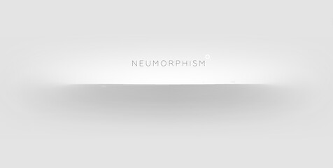 Trendy Neumorphism style liquid plastic interface background. Soft, clear and simple futuristic Neo Morphism shape elements design. Eps10 vector illustration.