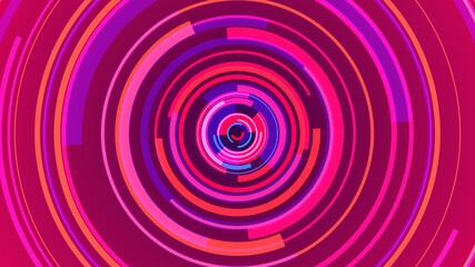 Circle pink neon lines technology Hi-tech blue background. Abstract graphic digital future concept design.