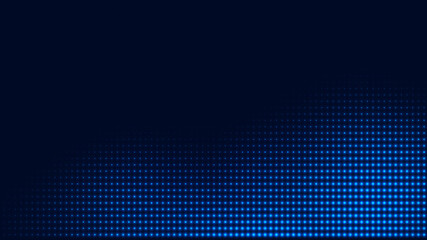 Dot blue pattern screen led light gradient texture background. Abstract  technology big data digital background. 3d rendering.