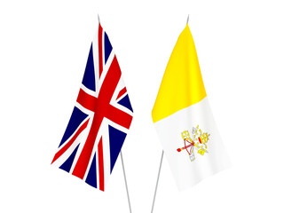 Great Britain and Vatican flags