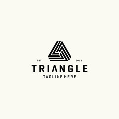 Triangle logo vector icon illustrations