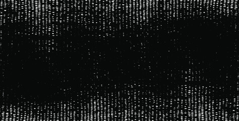 Rough, irregular texture composed of monochrome geometric elements. Overlay distressed grunge background. Abstract vector illustration. Isolated on white background. EPS10